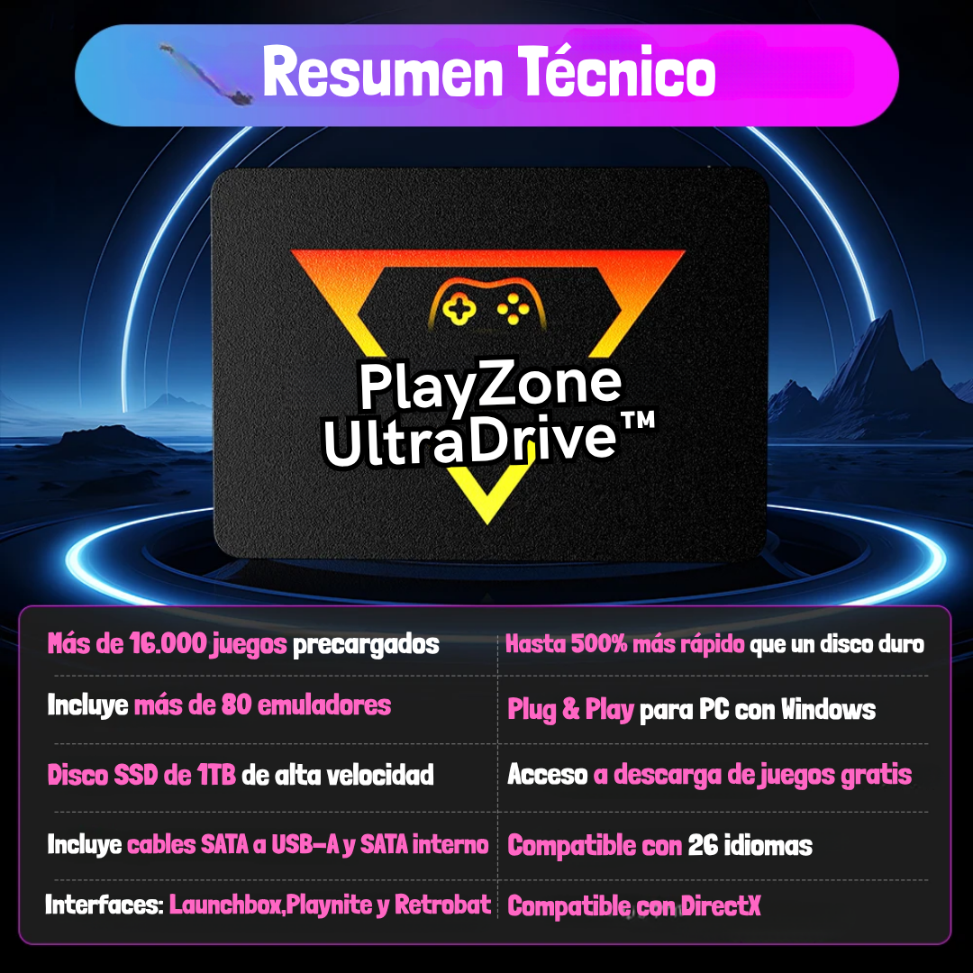 PlayZone UltraDrive™ – Consola Portátil Original de Alta Potencia | 55% de Descuento Solo hasta el 23 de Noviembre⌛