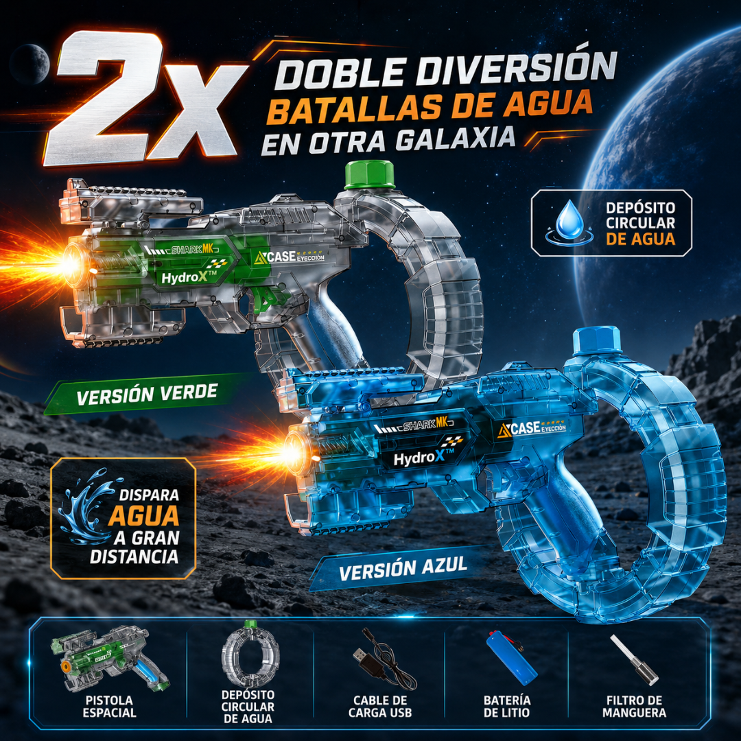 Oferta Mayo | HydroX™ – Pistola de Agua Eléctrica Automática Original | Pocas Unidades en Oferta