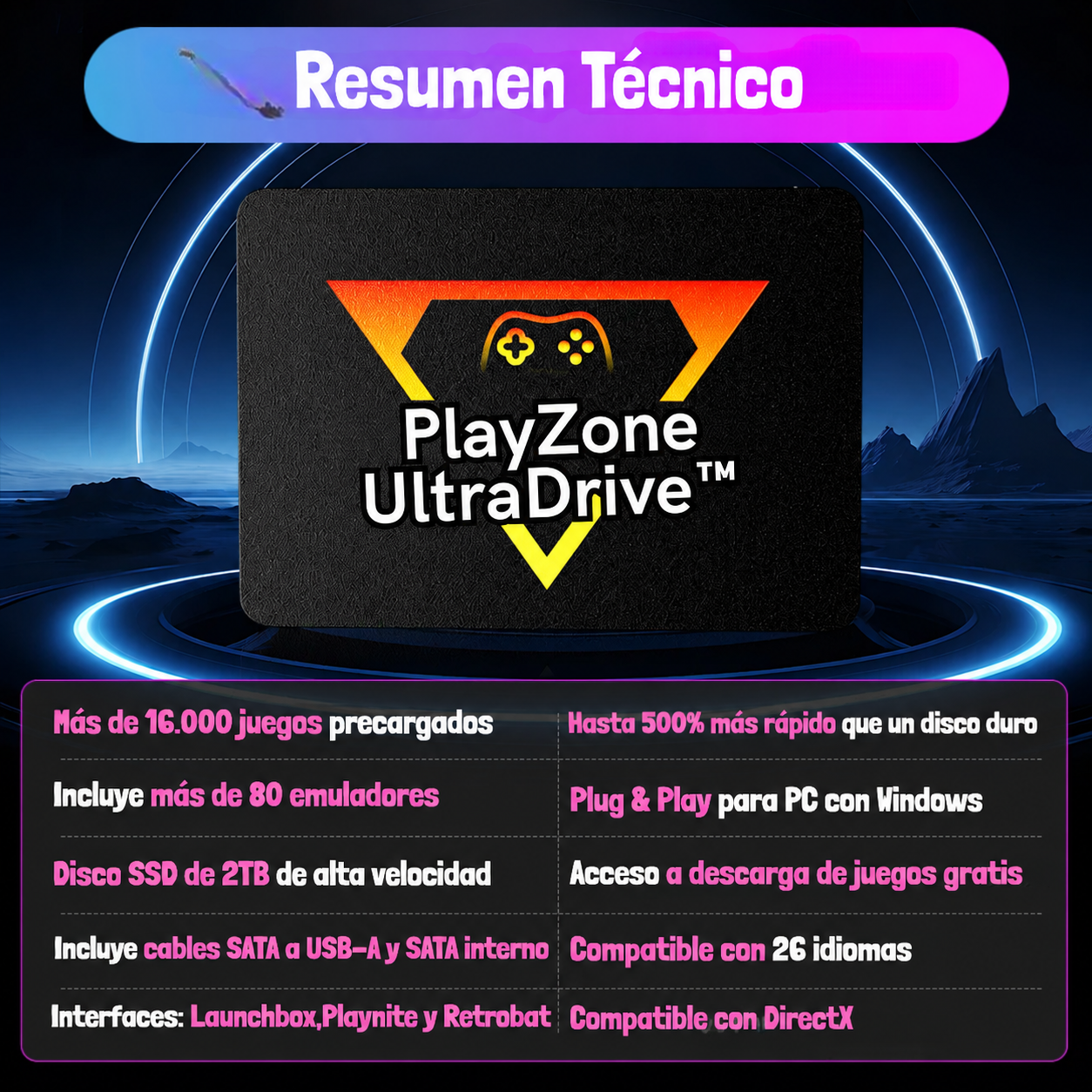 PlayZone UltraDrive™ – La Mejor Portátil de 2026 | 40% de Descuento hasta agotar stock⌛ Últimas Unidades!