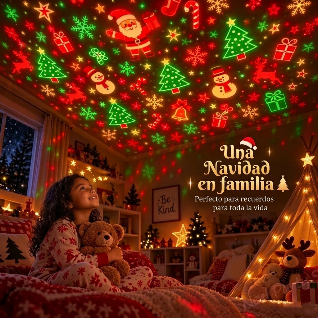 Navilux™ – Árbol Proyector de Navidad USB | Llena tu techo de Navidad (Lleva 2 y Paga 1)