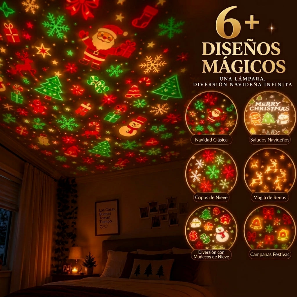 Navilux™ – Árbol Proyector de Navidad USB | Llena tu techo de Navidad (Lleva 2 y Paga 1)