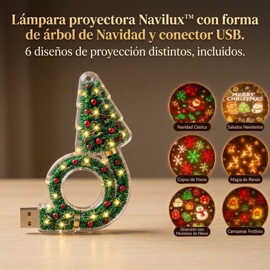 Navilux™ – Árbol Proyector de Navidad USB | Llena tu techo de Navidad (Lleva 2 y Paga 1)